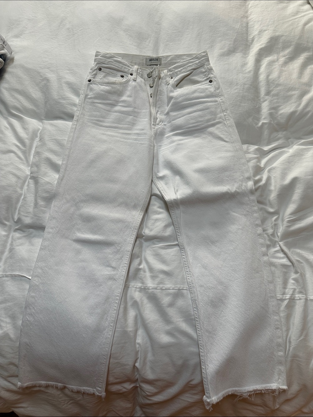 AGOLDE White Wide-Leg Women’s Jeans